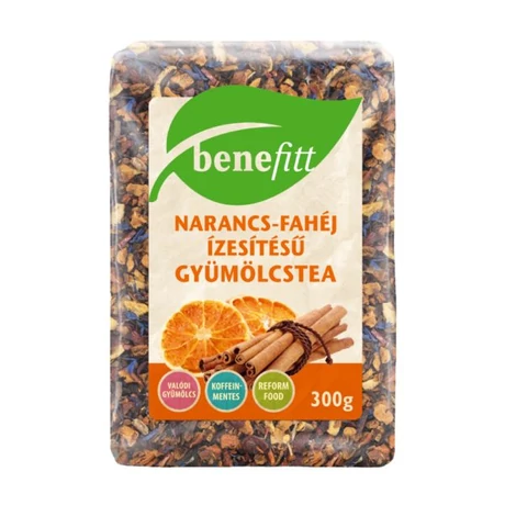 BENEFITT gyümölcstea narancs-fahéj ízesítésű 300g