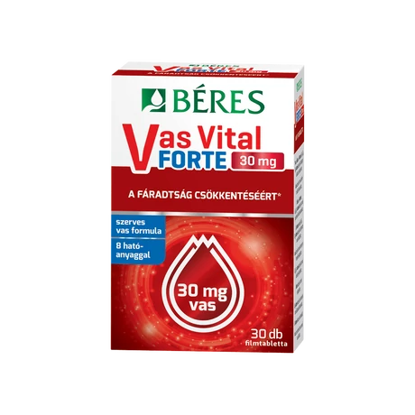 Béres Vas Vital 30mg Forte Étrendkiegészítő Filmtabletta 30x
