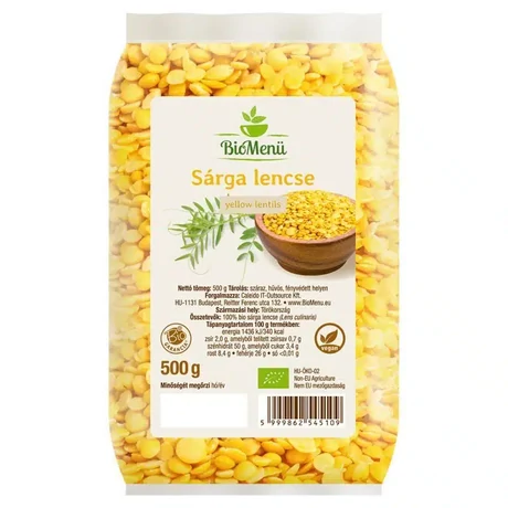 BioMenü BIO SÁRGA LENCSE 500 g