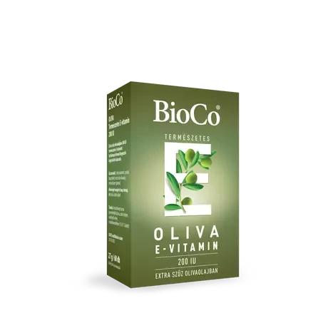 BioCo OLIVA Természetes E-vitamin 200 IU lágyzselatin kapszula 60x	