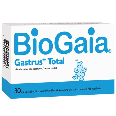 BioGaia Gastrus Total rágótabletta 30x