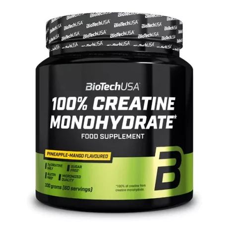 BioTechUSA 100% Creatine Monohydrate 300g ananász-mangó