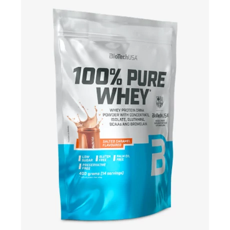 BiotechUSA 100% Pure Whey 400g sós karamell