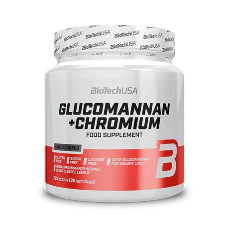 BioTechUSA Glucomannan + Chromium 225g ízesítetlen