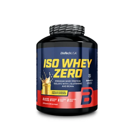 BioTechUSA Iso Whey Zero prémium fehérje 2270 g Catalan Caramel Cream