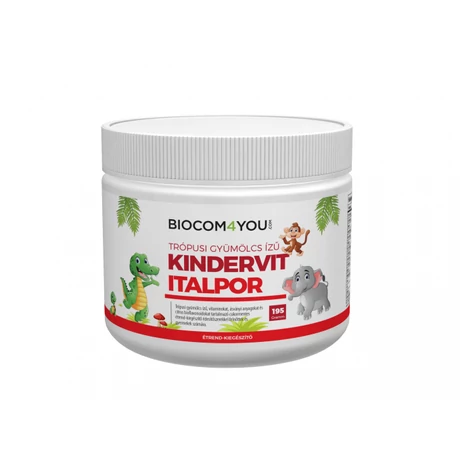 Biocom Kindervit trópusi gyümölcsízű italpor 195 g