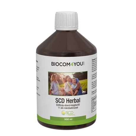 Biocom SCD HERBAL 500 ml (Probiotikus ital) 0.5 liter