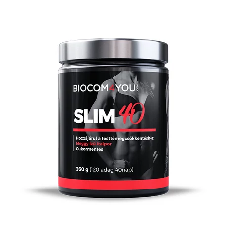 Biocom Slim 40 Meggy ízű italpor 360 g
