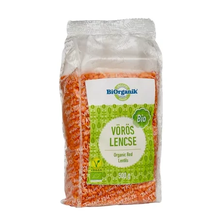 BIO vörös lencse 500g