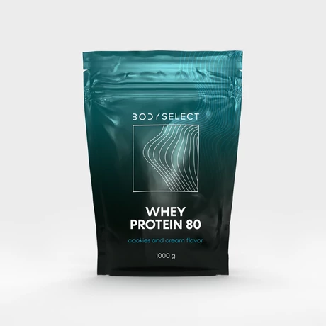 BodySelect  Whey Protein 80 (Cookies and Cream, 1 kg)