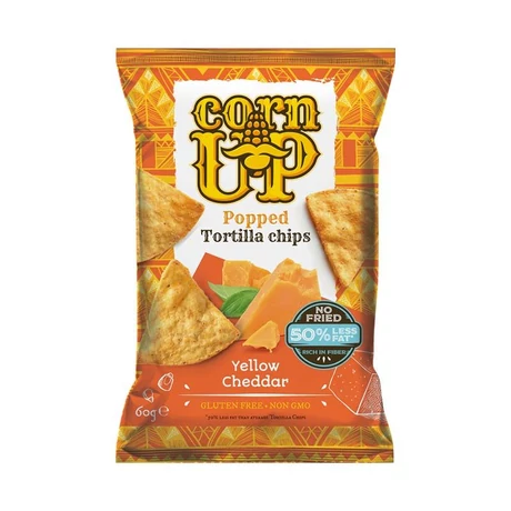 Corn Up Tortilla chips Cheddar sajt ízű 60 g
