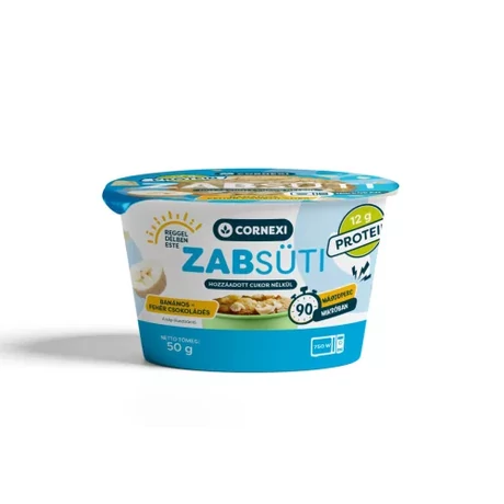 Cornexi zabsüti hozzáadott cukor nélkül, banános fehércsokoládés, édesítőszerrel és fehérjével 50 g