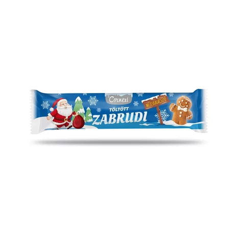 Cornexi zabrudi mézeskalács izű csokoládés töltelékkel töltött zabrúd, kakaós bevonattal 30g