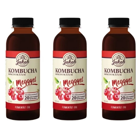 Kombucha koncentrátum meggyel 3x0,5 l