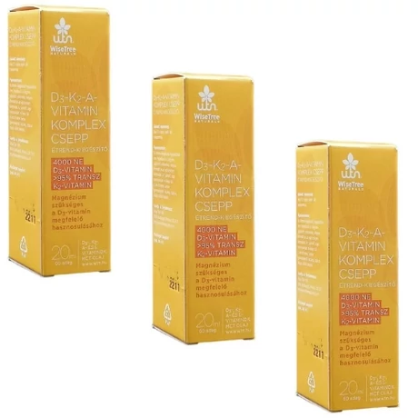 WTN D3- K2- A-vitamin komplex csepp 3x20ml
