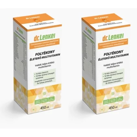 Dr. Lenkei Folyékony Életerő Multivitamin narancs 2 x 450 ml
