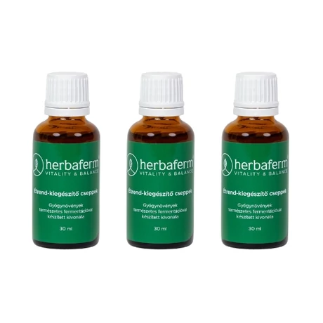 Herbaferm Étrend-kiegészítő cseppek 3x30ml Herbaferm Étrend-kiegészítő cseppek 3x30ml