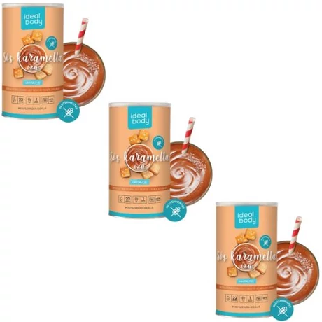 IdealBody diétás fehérje turmixpor SÓS KARAMELLA 3 x 525G