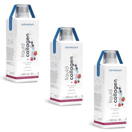 3db Nutriversum Vita Collagen CUKORMENTES liquid 500ml 10.000mg wild berries MEGÚJULT