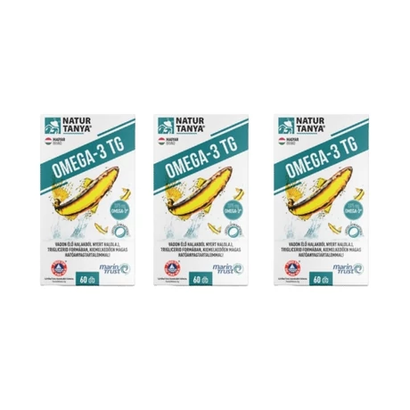 Natur Tanya® OMEGA-3 TG - Vadvízi halolaj, 3375 mg x 3 db Natur Tanya® OMEGA-3 TG - Vadvízi halolaj, 3375 mg x 3 db