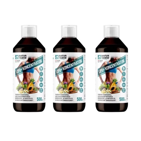 Natur Tanya® LIPO+ koncentrátum 3x500ml - 13 növényi összetevővel