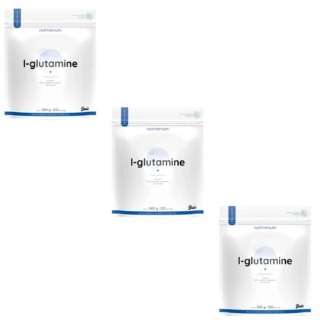 Nutriversum Basic L-Glutamine 3x500g ízesítetlen
