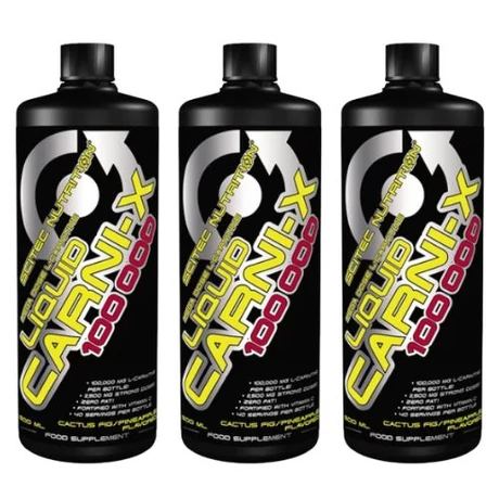 Scitec Liquid Carni X 100000 kaktuszfüge-ananász 3x500ml 