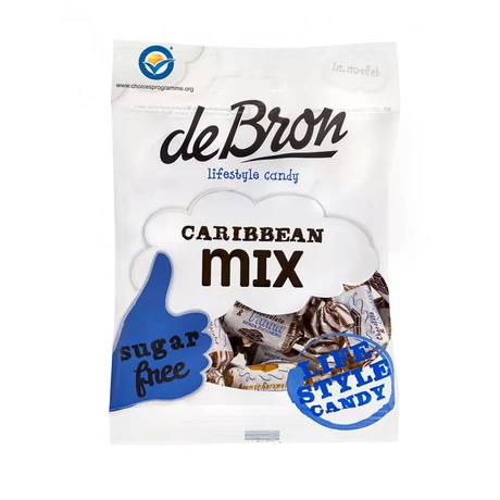 DeBron cukormentes Karibi-mix karamella válogatás 90g