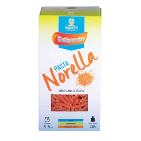 Dia-Wellness Gluténmentes Vöröslencse száraztészta cső 250 g