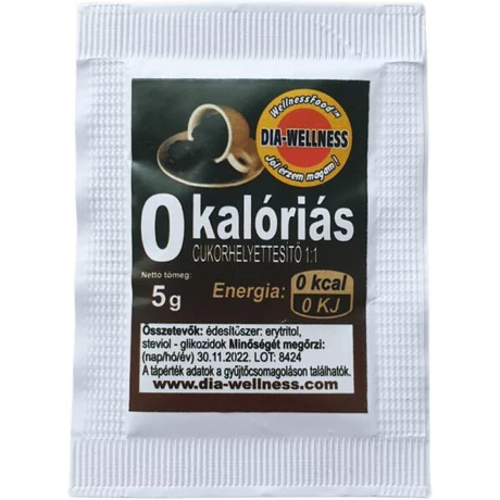 Dia-Wellness 0 kcal kávéházi cukorhelyettesítő 100 db