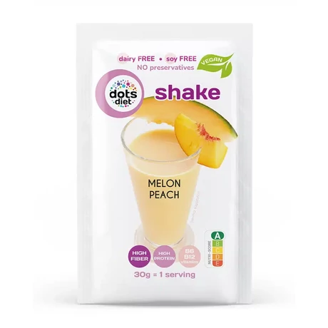 Dots Diet diétás sárgadinnye-barack ízű shake 30g