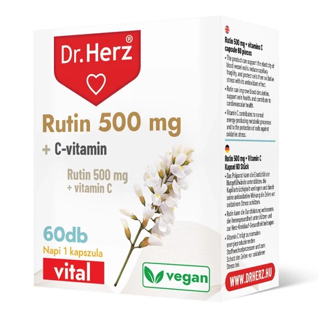 Dr. Herz Rutin 500 mg + C-vitamin 60 kapsz