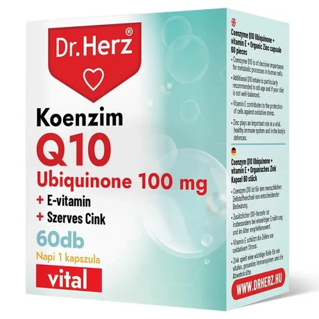 DR Herz Koenzim Q10 100 mg 60 db kapszula doboz