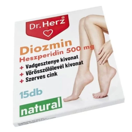 Bliszter DR Herz Diosmin Hesperidin 500 mg 15 db kapszula displayben