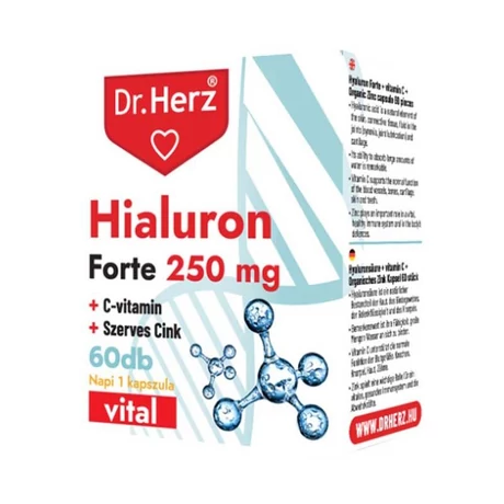 DR Herz Hialuron Forte 250 mg 60 db kapszula doboz