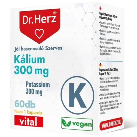 DR Herz Szerves Kálium 300 mg 60 db kapszula