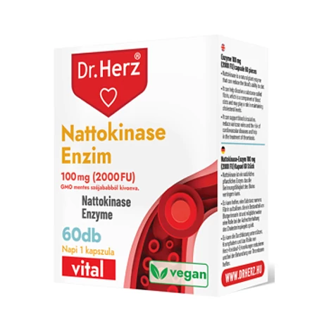 DR Herz Nattokinase enzim 100 mg 2000 FU 60 db kapszula 