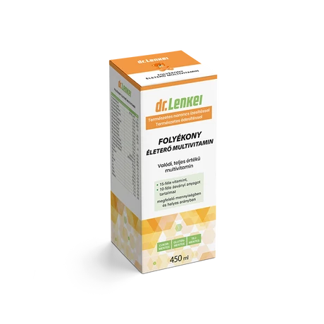 Dr. Lenkei Folyékony Életerő Multivitamin - 450 ml (narancs)