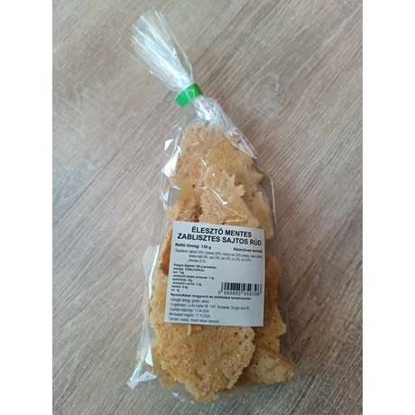 Élesztőmentes zablisztes sajtos rúd