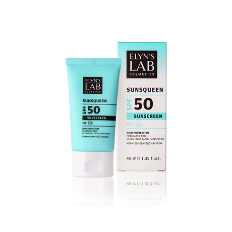 Elyn's Lab Cosmetics Sunsqueen SPF50 Invisible Aqua Fényvédő Arckrém 40ml