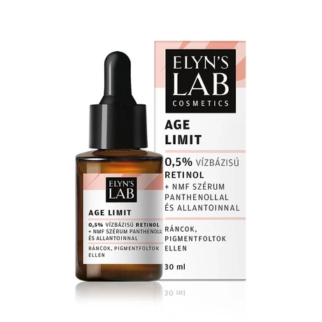 Elyn's Lab Cosmetics Age Limit 0,5% Vízbázisú Retinol + NMF szérum E-vitaminnal és allantoinnal 30ml