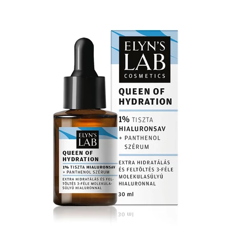 Elyn's Lab Cosmetics Queen of Hydration 1% hialuron szérum panthenollal 30ml