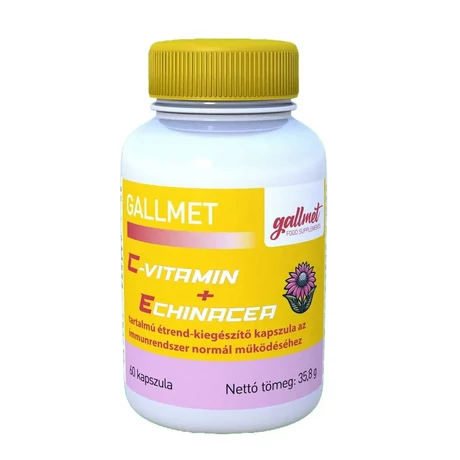 GALLMET C-vitamin + Echinacea 60 kapszula