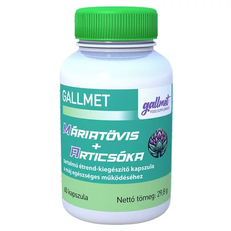 GALLMET Máriatövis + Articsóka 60 kapszula