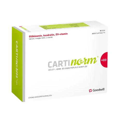 Cartinorm+D3 étrend-kiegészítő filmtabletta 60x