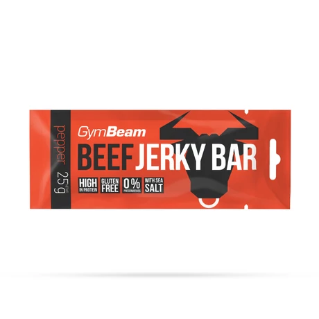 GymBeam Beef Jerky szárított marhahús szelet 25g fűszeres