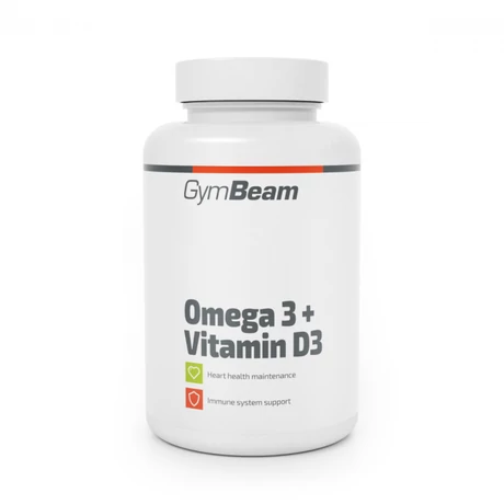 GymBeam Omega 3 + D3-vitamin 90 kapszula