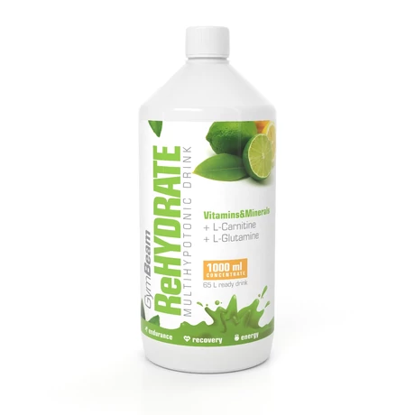 GymBeam ReHYDRATE 1000ml lemon-lime