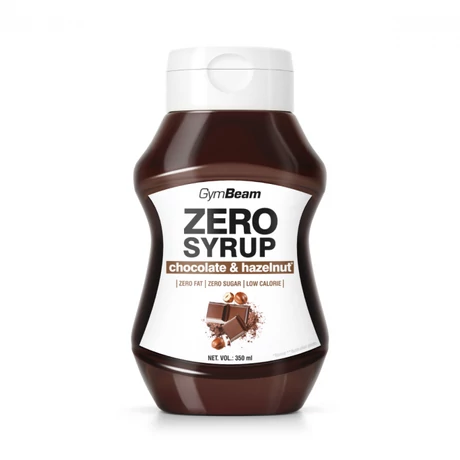 GymBeam Kalóriamentes szirup 350 ml csokoládé és mogyoró
