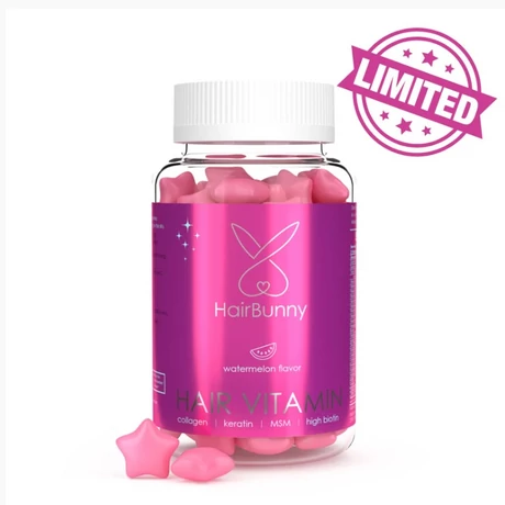 Limited Edition HairBunny® Star hajvitamin 1 havi adag (60 db)